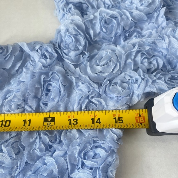 Willow&Root Buckle Women’s Medium Blue Rosette  Cropped Rosette Top Cottagecore - Picture 6 of 7